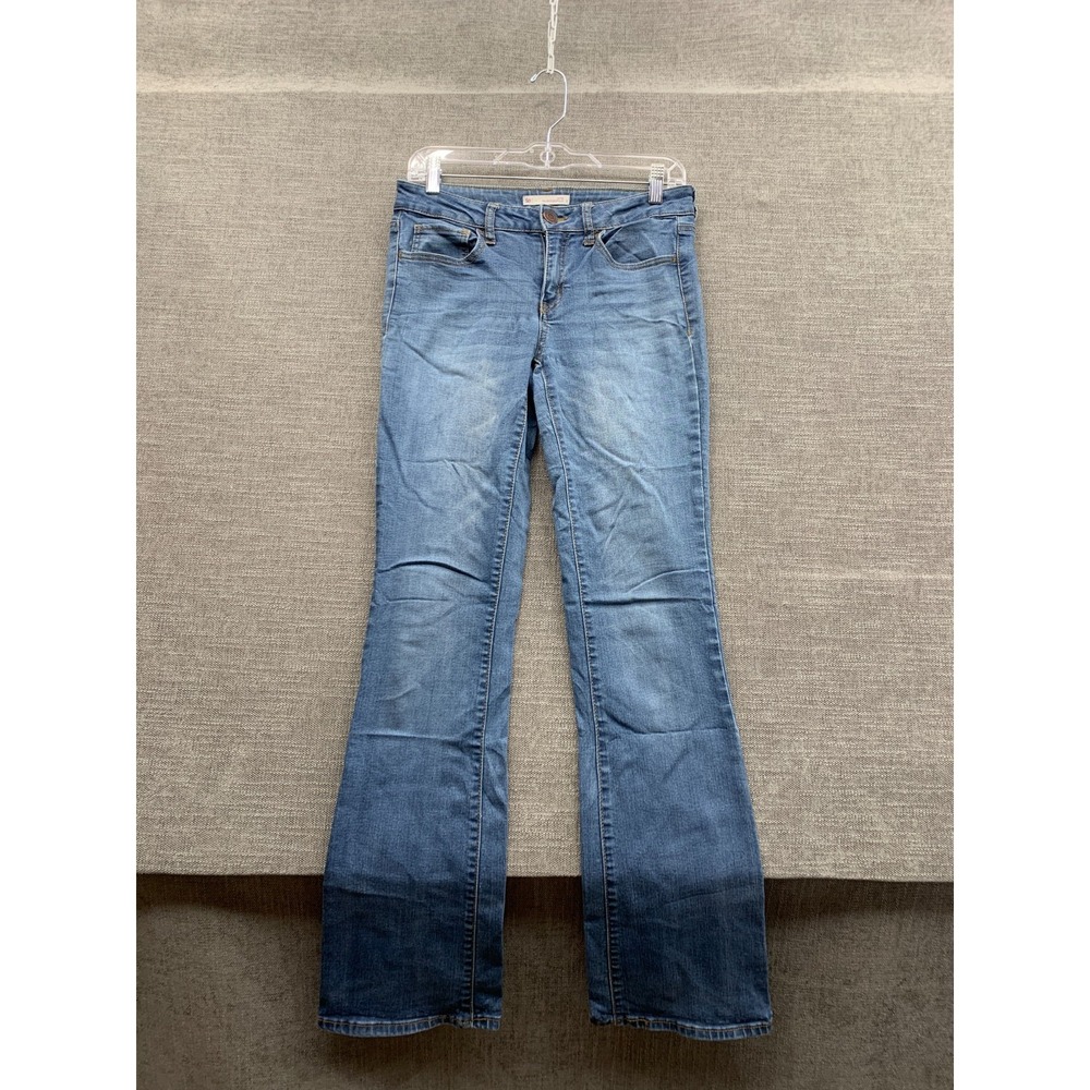 SO Low Rise Favorite Bootcut Jeans Women 5 Blue Denim Medium Wash Cotton Stretch